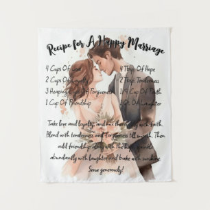 Tenture Recette Pour Un Cadeau De Mariage Heureux