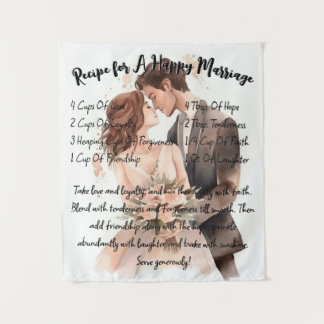 Tenture Recette Pour Un Cadeau De Mariage Heureux