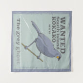 Tenture Recherché South Island Kokako (Devant (Horizontal))