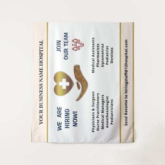 Tenture Recrutement Rejoignez notre équipe Employés Entrep (Devant)