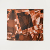 Tenture Rectangle incliné ou étiré corail brunâtre (Devant (Horizontal))