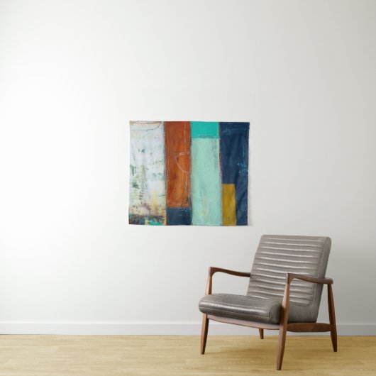 Tenture Rectangles Abstraites (En situation (horizontale))