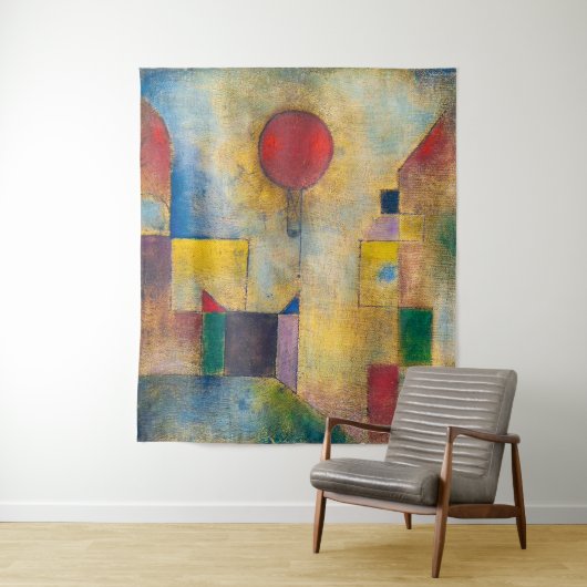 Tenture Red Balloon | Paul Klee | (En situation)