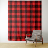 Tenture  Red Black Crosshatch Buffalo Check (En situation)