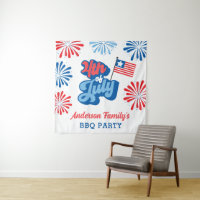 Red & Blue 4 juillet Fireworks Reunion BBQ Party