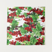 Tenture Red Currant Motif sans joint (Devant (Horizontal))