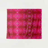 Tenture Red Dianthus Ikat 4 (Devant (Horizontal))