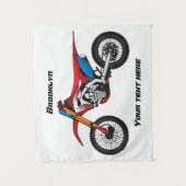 Tenture Red dirt bike motorcycle (Devant)