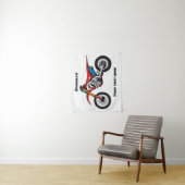 Tenture Red dirt bike motorcycle (En situation)