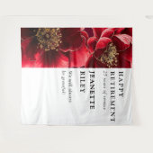 Tenture Red Elegant Chic Floral Retraite Party Contexte (Devant (Horizontal))