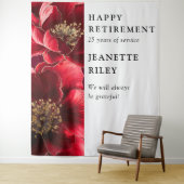 Tenture Red Elegant Chic Floral Retraite Party Contexte (En situation)