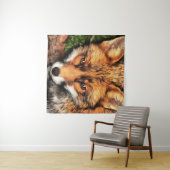 Tenture Red Fox Beau Art de la faune (En situation (horizontale))