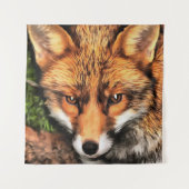 Tenture Red Fox Beau Art de la faune (Devant)
