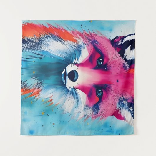 Tenture Red Fox Magnet (Devant (Horizontal))