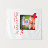 Tenture Red heart love heureuse Sainte-Valentin ajouter ph (Devant (Horizontal))