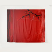 Tenture Red Heart Valentine's Day Photo ContexteTapestry (Devant (Horizontal))