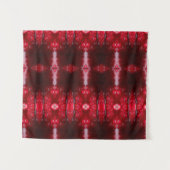 Tenture Red Petunia Ikat (Devant (Horizontal))