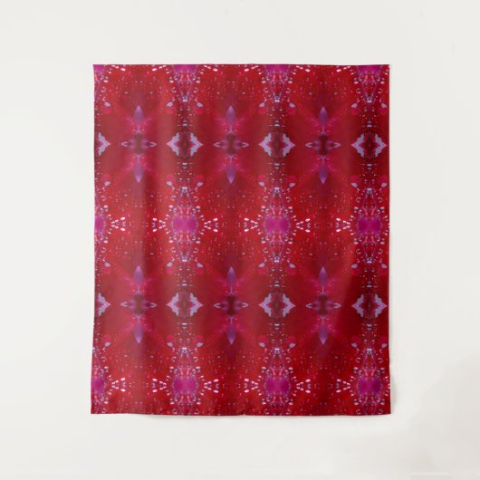 Tenture Red Snapdragon Ikat (Devant)