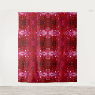 Tenture Red Snapdragon Ikat