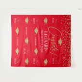 Tenture Red Step and repeat Graduation Backdrop ba (Devant (Horizontal))