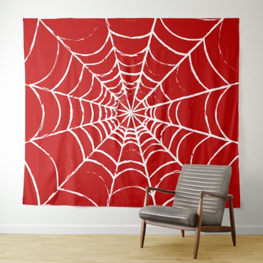 Tenture Red Web (En situation (horizontale))