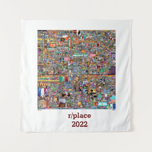 Tenture Reddit r/place finale  (Devant)
