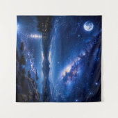 Tenture Reflet de la Voie lactée au clair de lune — Paysag (Devant (Horizontal))