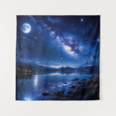 Tenture Reflet de la Voie lactée au clair de lune — Paysag (Devant)
