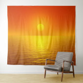 Tenture Réflexion du coucher de soleil (En situation (horizontale))