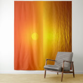 Tenture Réflexion du coucher de soleil (En situation)