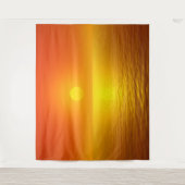 Tenture Réflexion du coucher de soleil (Devant)