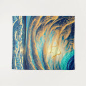 Tenture Réflexions de flux libre (Devant (Horizontal))