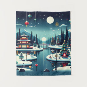 Tenture Réflexions de Yuletide sur le Sac fourre-tout Est