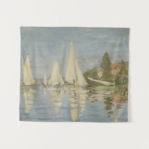 Tenture Régates à Argenteuil, peinture à l'huile, Claude M