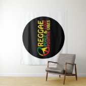 Tenture Reggae Musique avec citations positives (En situation)