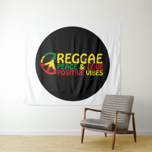 Tenture Reggae Musique avec citations positives