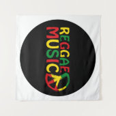 Tenture Reggae Musique design, reggae art (Devant (Horizontal))