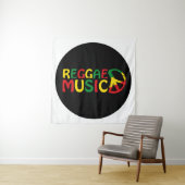 Tenture Reggae Musique design, reggae art (En situation)
