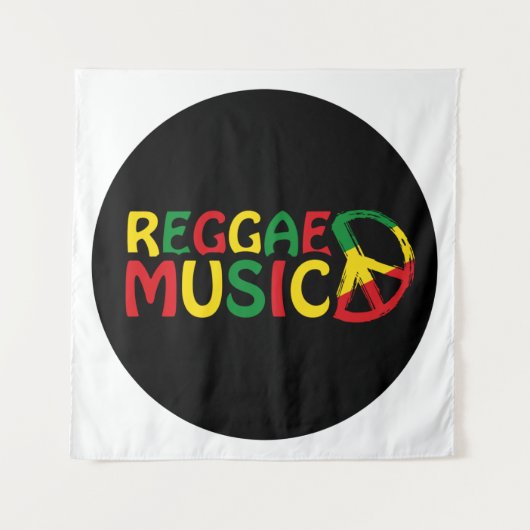 Tenture Reggae Musique design, reggae art (Devant)