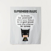 Tenture Règles de super-héros (Devant)