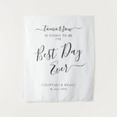 Tenture Rehearsal Dinner The Best Day Ever  (Devant)