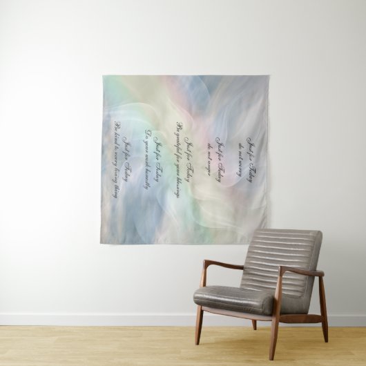 Tenture Reiki Principes Rainbow Mandala design (En situation (horizontale))