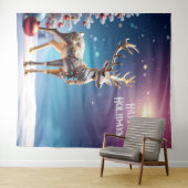 Tenture Reindeer Jewels Holiday Backdrop (En situation (horizontale))