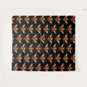 Tenture Reine Abeille Avec Couronne (Devant (Horizontal))
