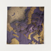 Tenture Reine de la Diaspora dorée (Devant (Horizontal))