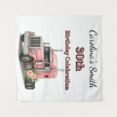 Tenture Reine de la Route Anniversaire Conductrice de Cami (Devant (Horizontal))