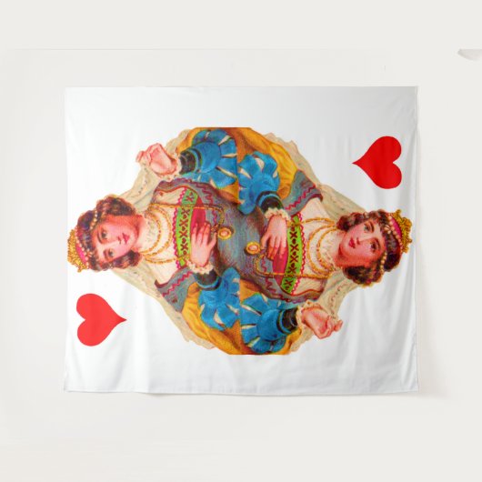 Tenture Reine des Coeurs (Devant (Horizontal))