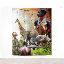 Reine Femme • Mur Afrocentrique
