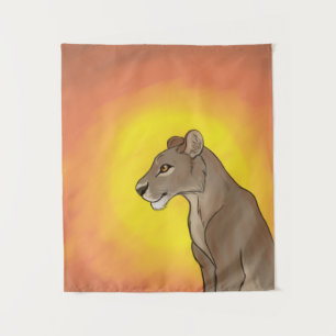 Tenture Reine Lioness