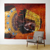 Tenture Reine nubienne (En situation (horizontale))